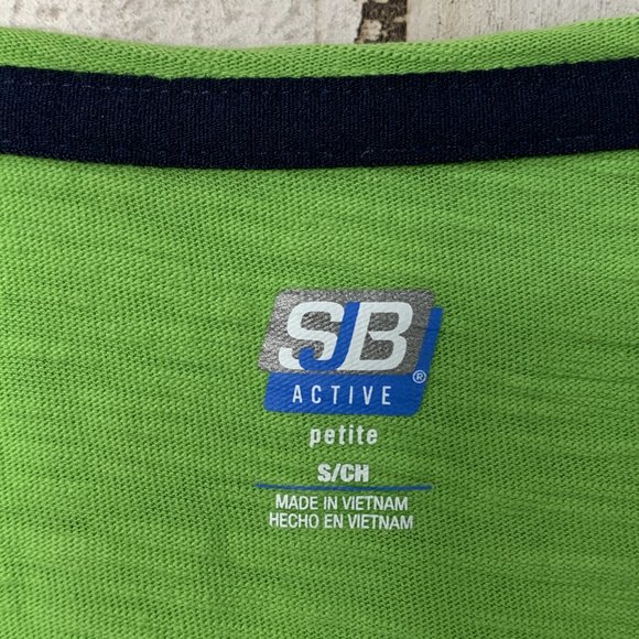 SB Active Tops Sb Active Womens Athletic T Shirt S Grean Floral